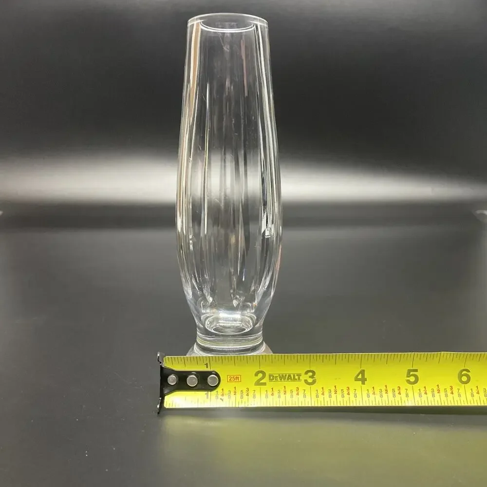 Wedgwood Decorative Collectible Full Lead Crystal Yugoslavian Bud Vase 8